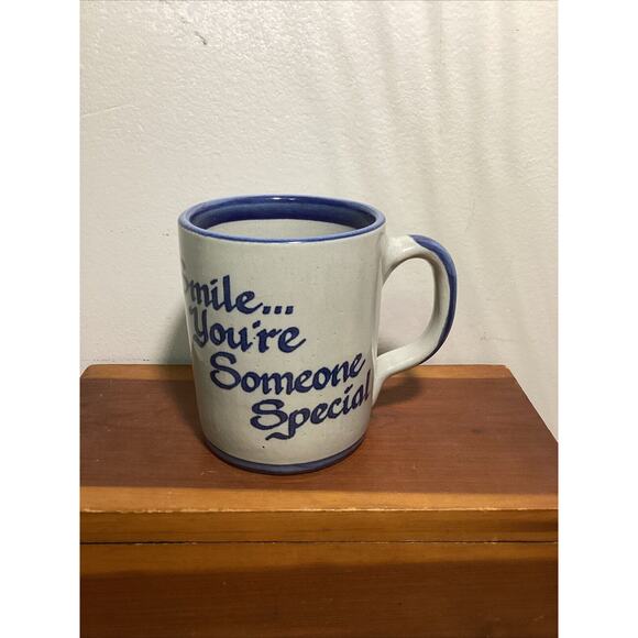 Smile You're Someone Special Louisville Stoneware Nanz & Kraft Florists Mug - Picture 1 of 7